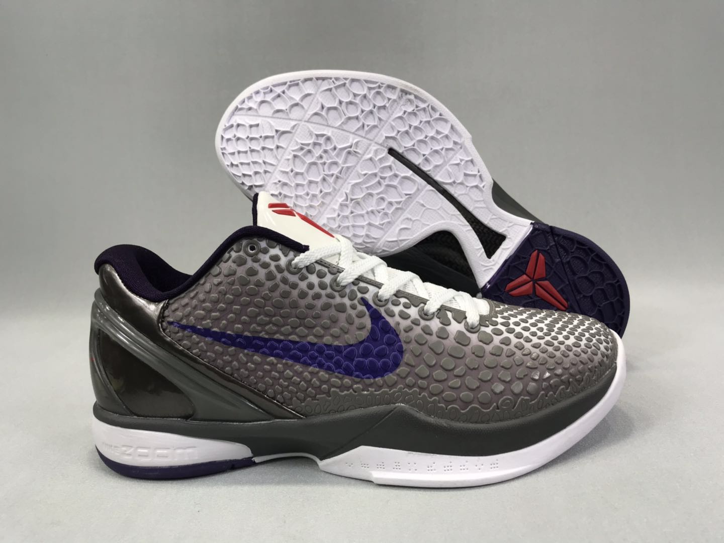 Nike Kobe 6 SnakeSkin Black Blue White Shoes